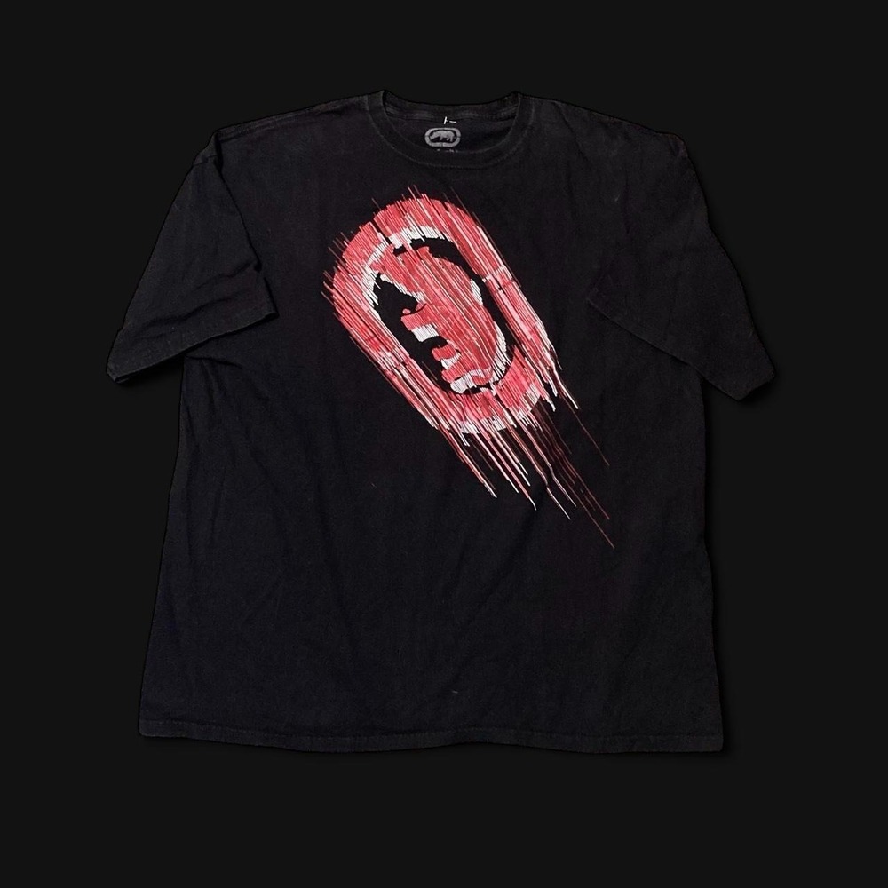 Ecko Unltd black rhino graphic tee black motion blur 00s XXL/24